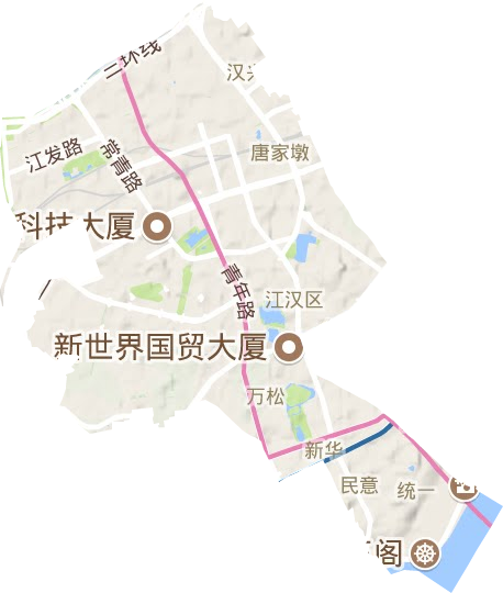 江漢區地形圖