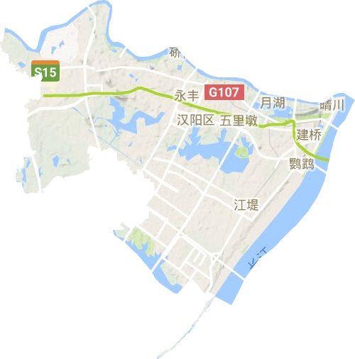 漢陽(yáng)區(qū)地形圖