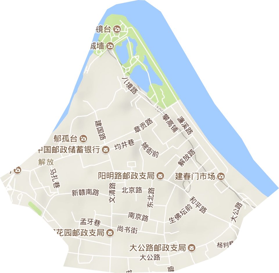 解放街道地形圖