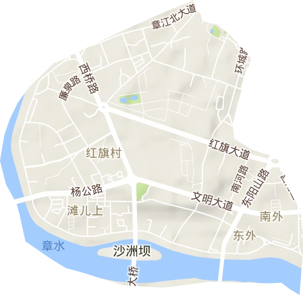 南外街道地形圖