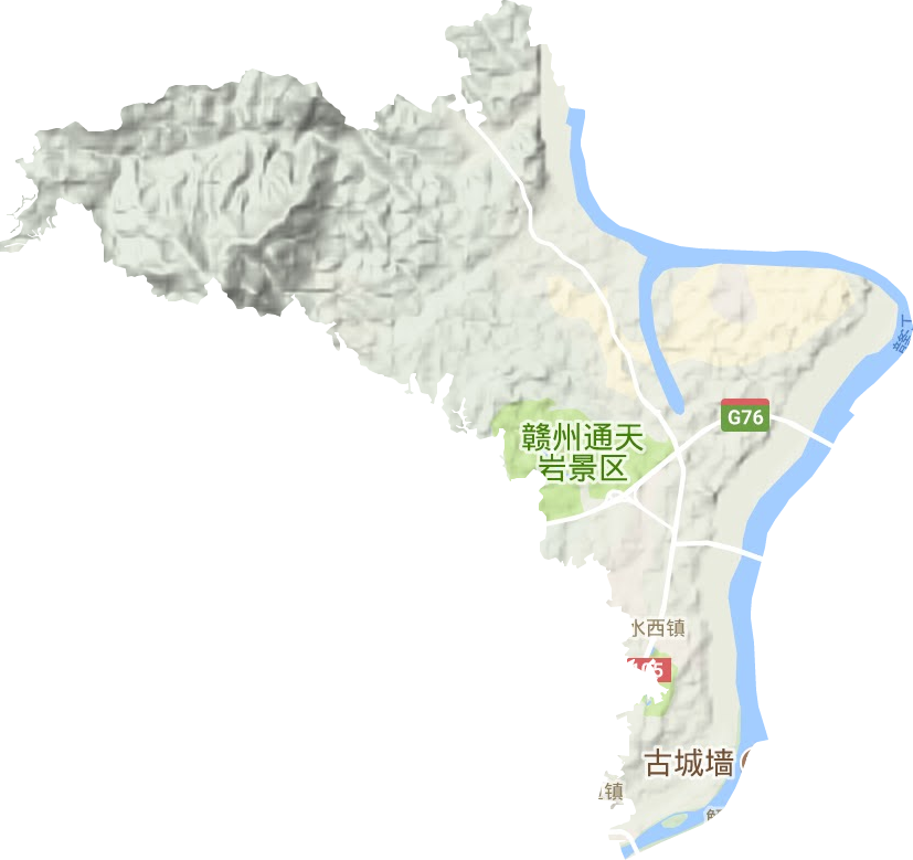 水西鎮地形圖