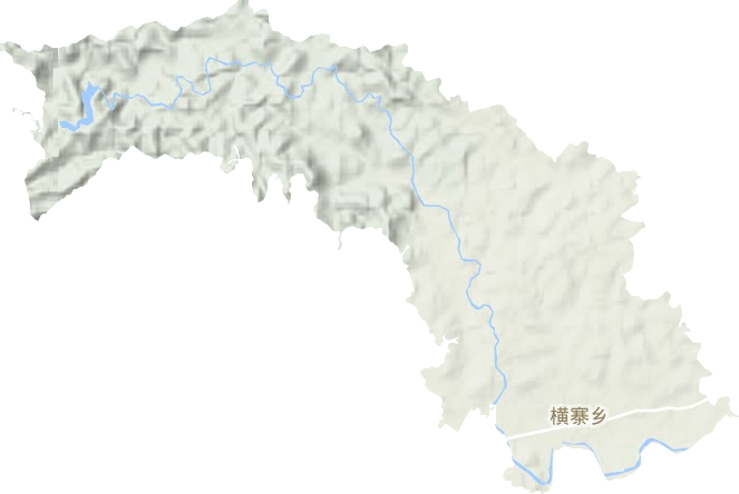 橫寨鄉地形圖