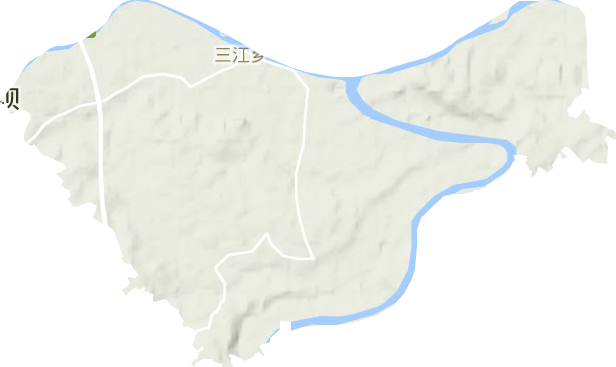 三江鄉地形圖