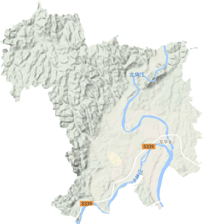 龍華鄉地形圖
