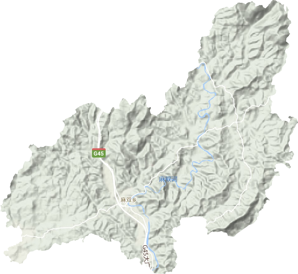 麻雙鄉地形圖