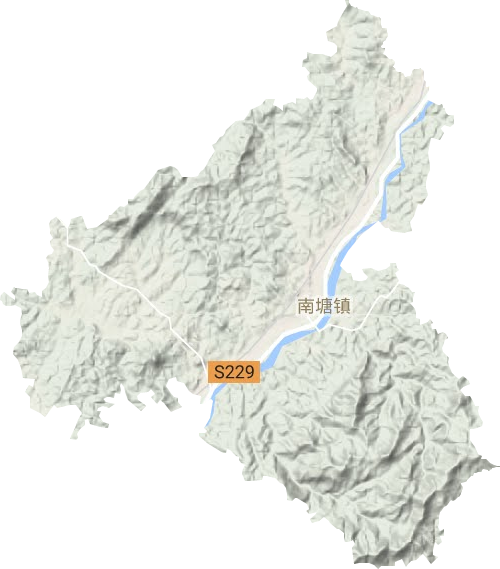 南塘鎮(zhèn)地形圖