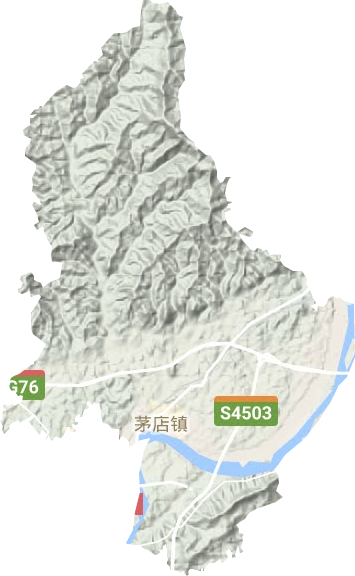 茅店鎮地形圖