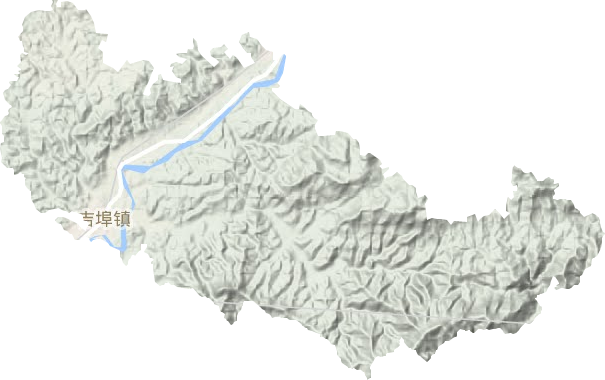 吉埠鎮地形圖