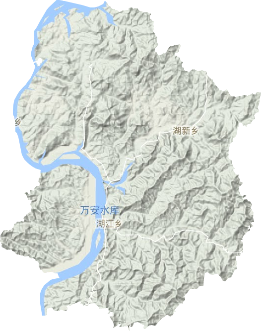 湖江鎮地形圖