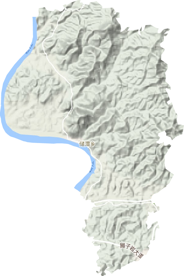 儲潭鎮地形圖