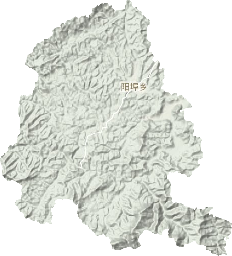 陽埠鄉地形圖