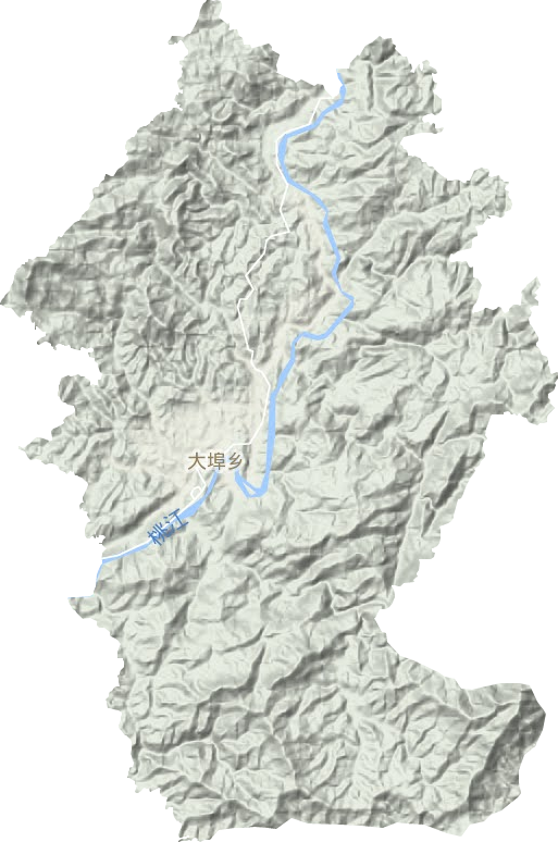 大埠鄉(xiāng)地形圖
