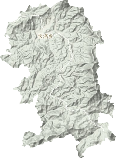 長洛鄉(xiāng)地形圖