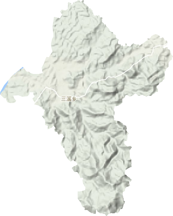 三溪鄉(xiāng)地形圖