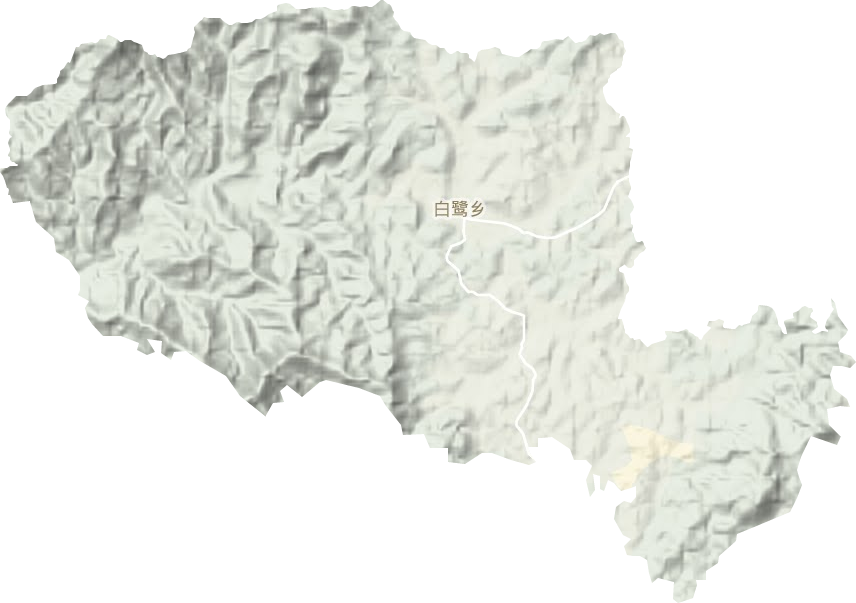 白鷺鄉地形圖