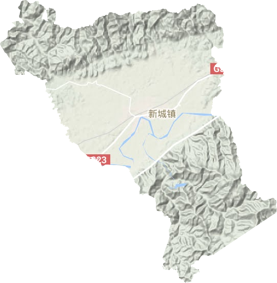 新城鎮地形圖