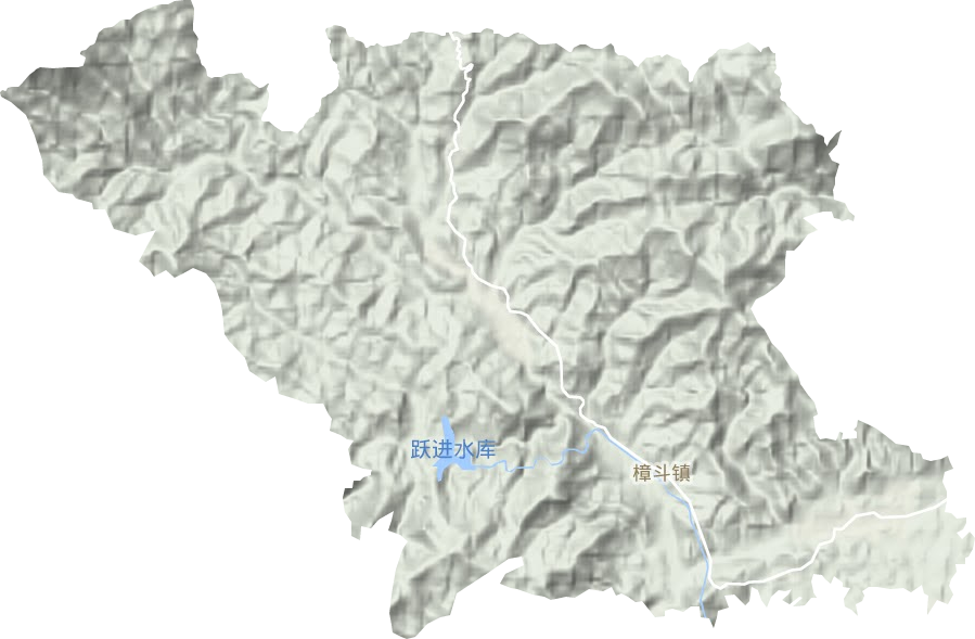 樟斗鎮地形圖