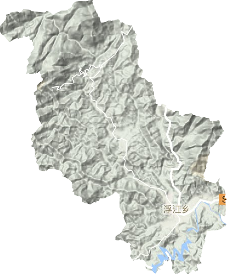 浮江鄉地形圖