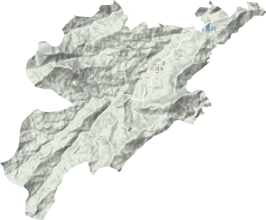 河洞鄉地形圖