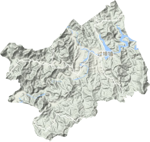 過埠鎮(zhèn)地形圖