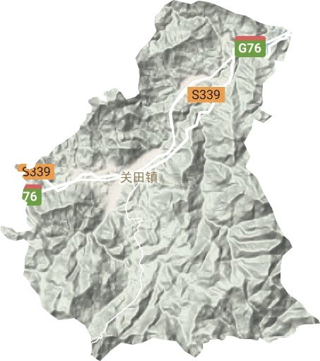 關田鎮地形圖