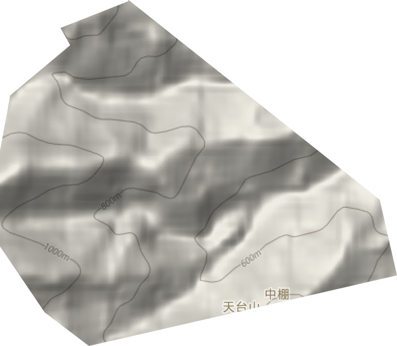 天臺山林場地形圖