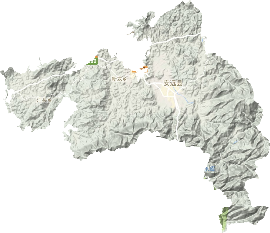 欣山鎮地形圖