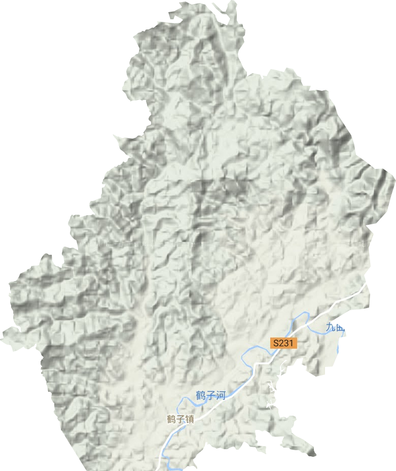 鶴子鎮地形圖