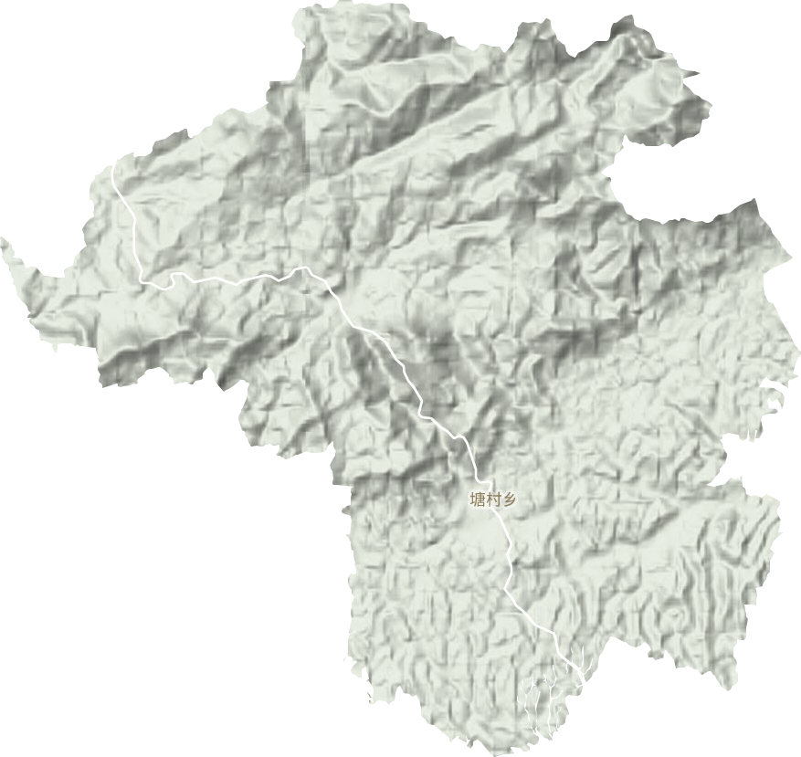 塘村鄉地形圖