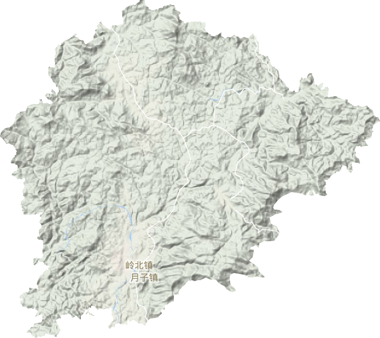 嶺北鎮地形圖