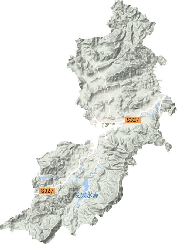 金龍鎮(zhèn)地形圖