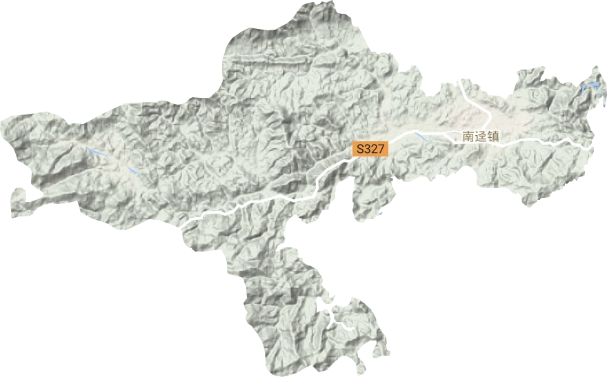 南逕鎮(zhèn)地形圖
