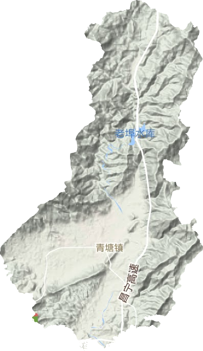 青塘鎮地形圖