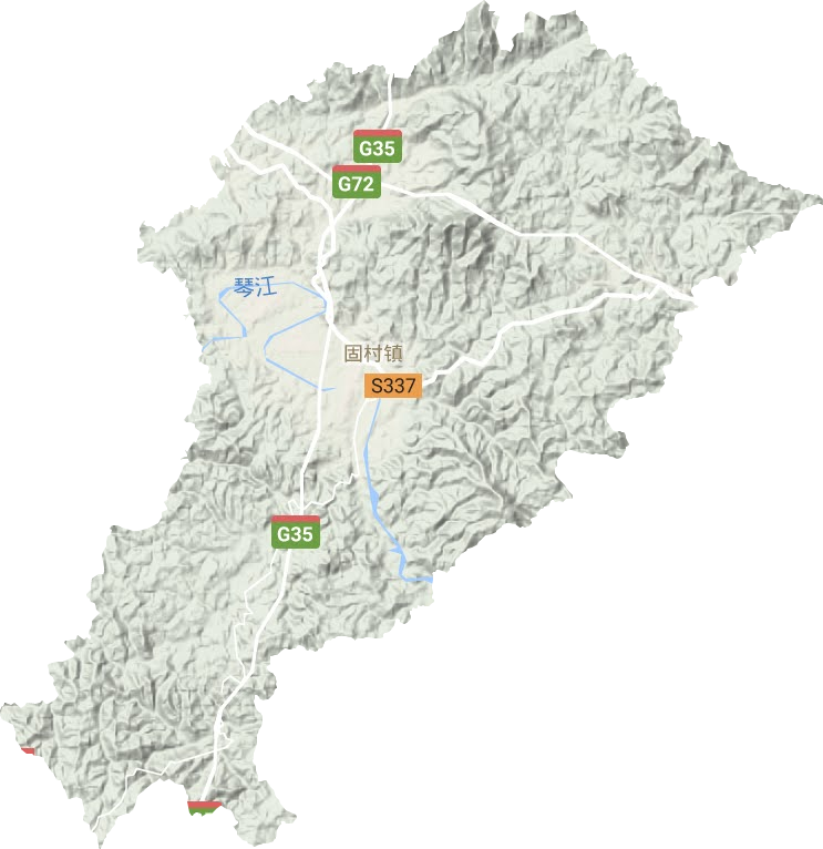 固村鎮(zhèn)地形圖