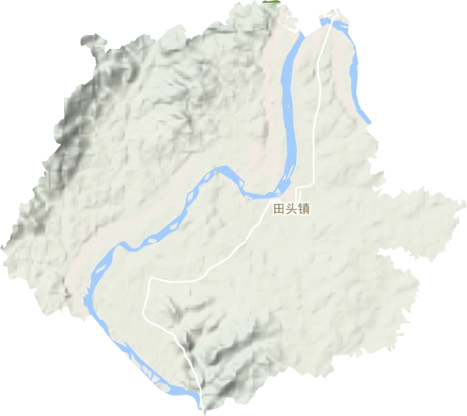 田頭鎮地形圖
