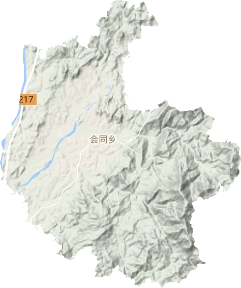 會同鄉地形圖