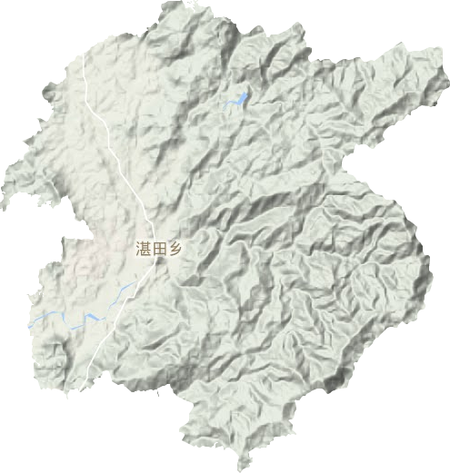 湛田鄉地形圖