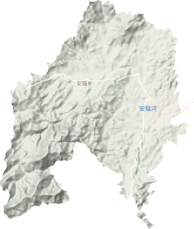 安福鄉地形圖