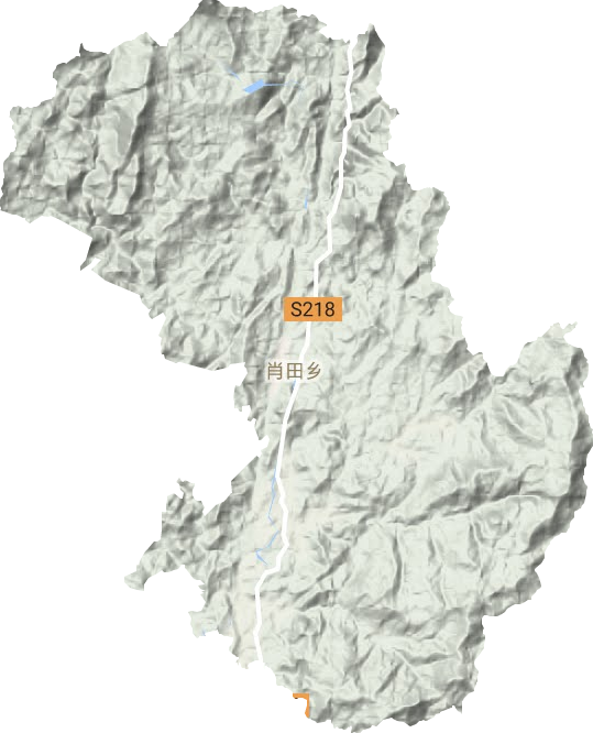 肖田鄉地形圖