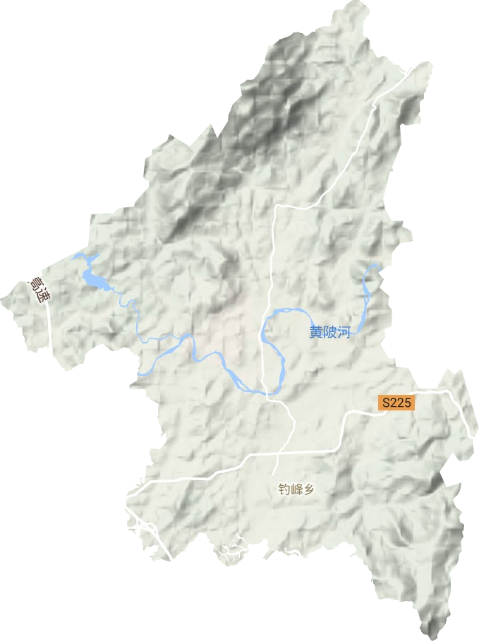 釣峰鄉(xiāng)地形圖