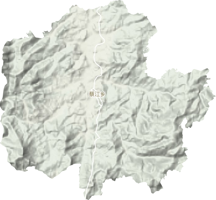 蔡江鄉地形圖