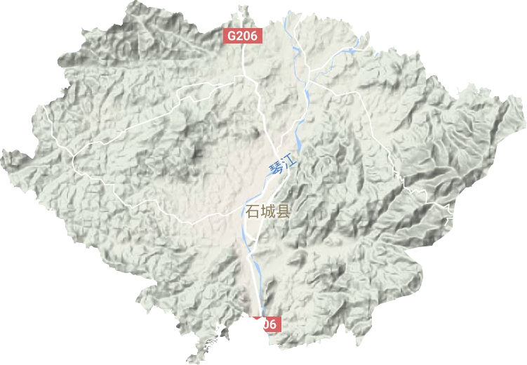 琴江鎮地形圖