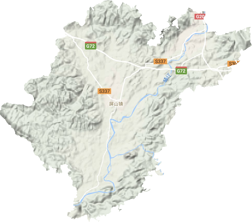 屏山鎮地形圖