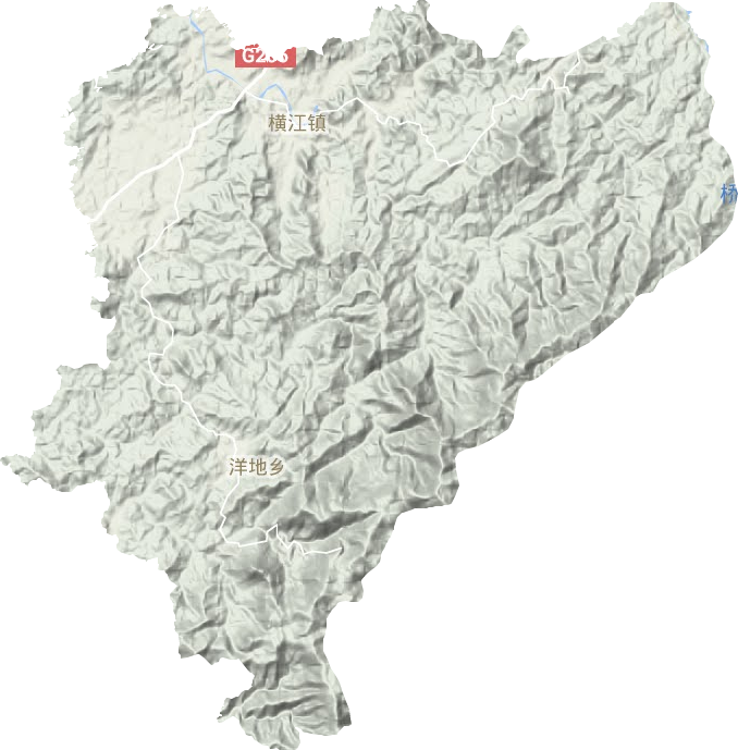 橫江鎮(zhèn)地形圖