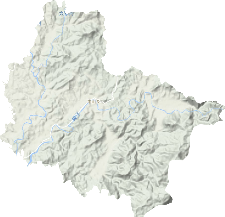 豐山鄉地形圖