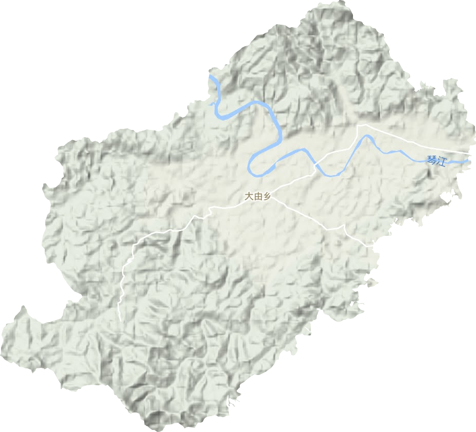 大由鄉地形圖