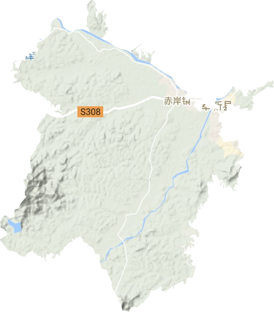 赤岸鎮地形圖