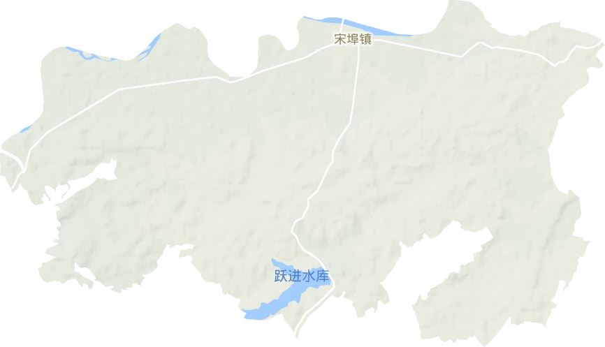 宋埠鎮地形圖