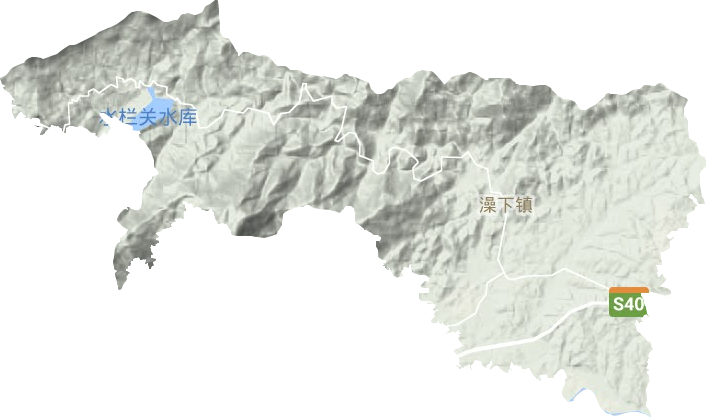 澡下鎮地形圖