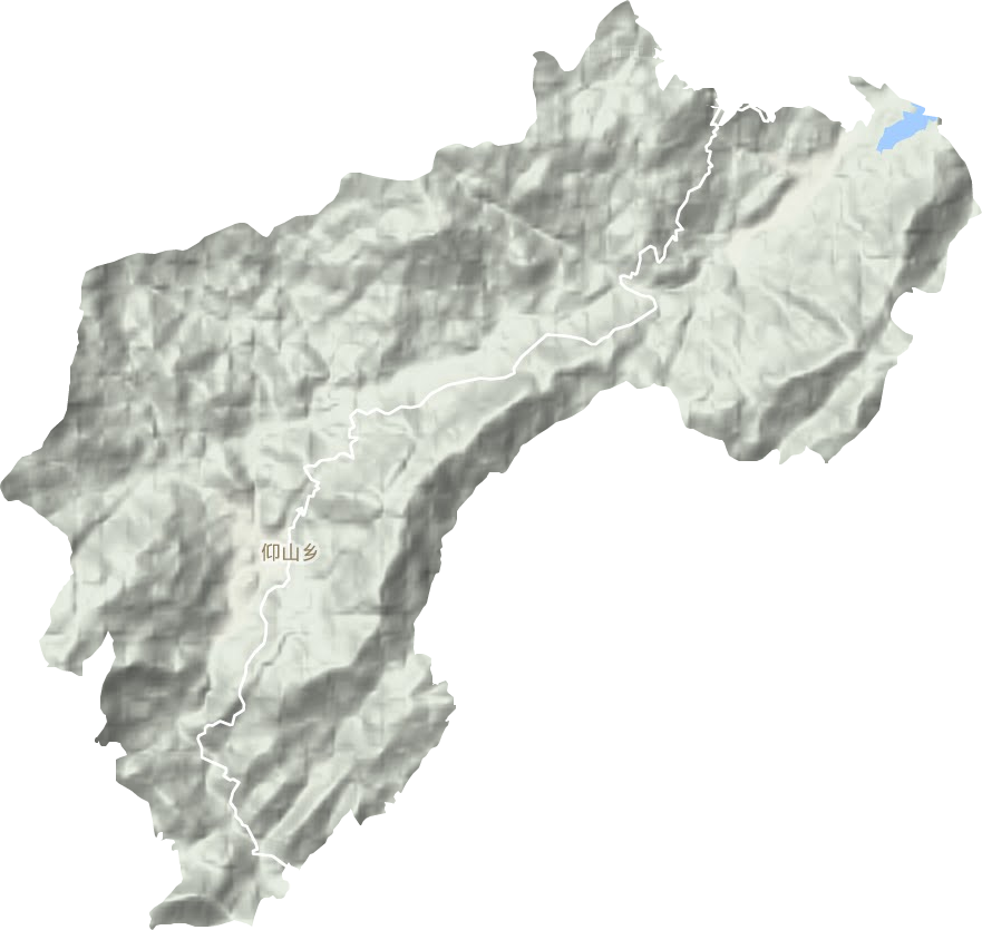 仰山鄉地形圖